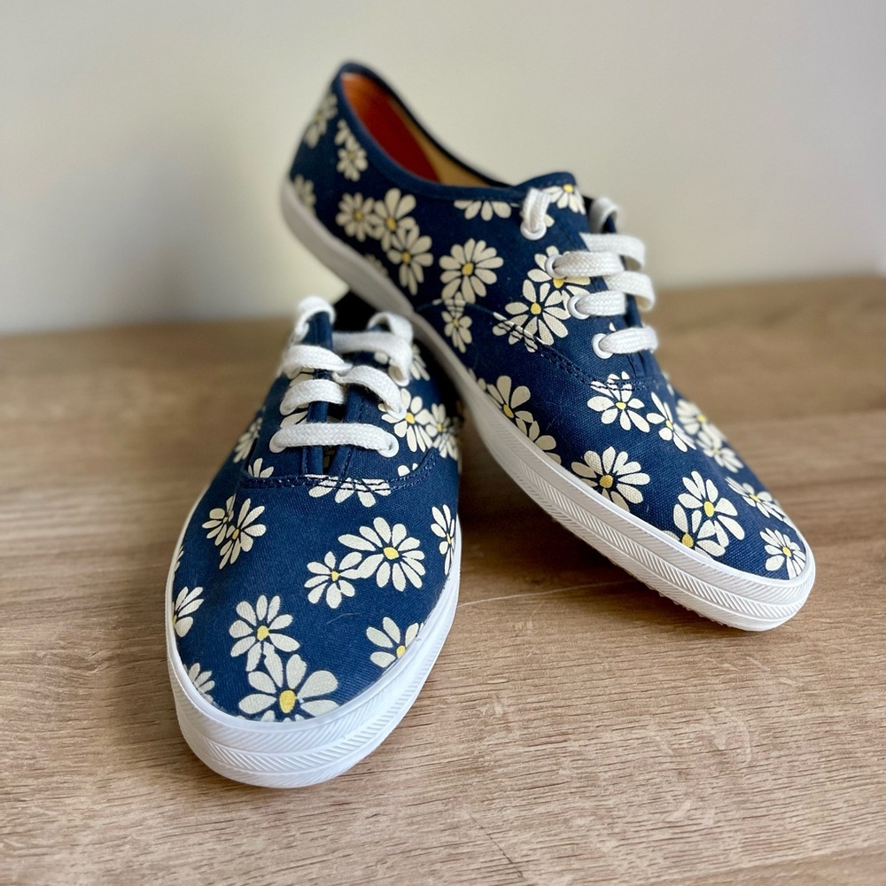 Keds Navy Floral Women's Sneakers